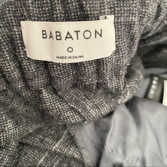 Aritzia Babaton Conan Crop Classic Wool and Cashmere Pants SZ 0 Gray - Picture 8 of 11